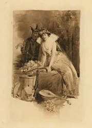 Para Canciones isabelinas en honor del amor y la belleza (litografía)