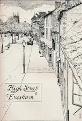 Calle Principal Evesham, siglo XIX