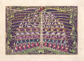 El primer día de Navidad, c.1935 (gouache sobre papel)