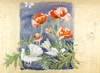 Paz c1920 (gouache sobre papel)