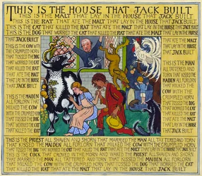 La casa que construyó Jack, c.1935 (gouache sobre papel)