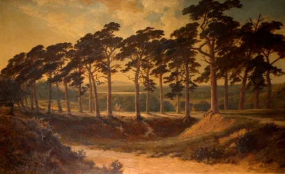 Harrow desde el Primero, Hampstead Heath, 1875