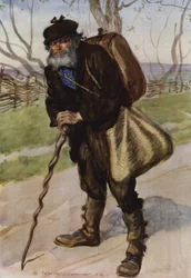 Una vez lo vi parado en medio de un camino polvoriento