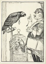 El himno del odio (Un poco de azúcar para el pájaro), ilustración de The Kaiser