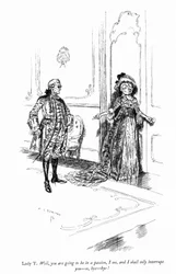 Ilustración para La escuela del escándalo de Sheridan