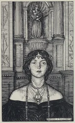 Tennyson, ilustración para Un sueño de mujeres hermosas y otros poemas