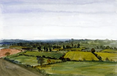 Vista de Swiss Cottage, Hampstead, Londres, 1836