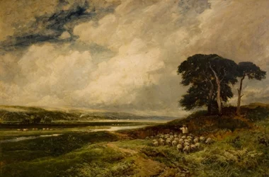 Paisaje con ovejas, 1899
