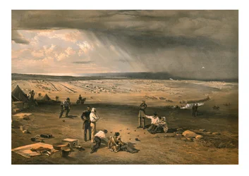 Campamento de la 3ª División, 9 de julio de 1855