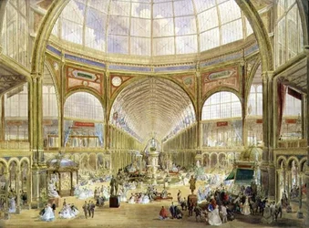 Interior de la Exposición Internacional de 1862