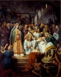 La muerte de San Pretextato, obispo de Rouen