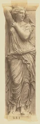 [Cariátide de Jules Cavelier, Decoración del Louvre, París].