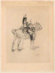 Trompeta de cazador a caballo
