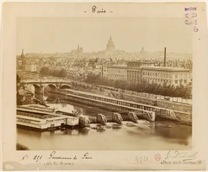 Vista del Louvre, París, hacia 1865-1900 (foto)