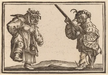 Bailarines con laúd