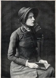 Señorita Kate Booth (Catherine Booth-Clibborn (Booth Clibborn), mariscal del Ejército de Salvación (1858-1955) - Grabado por Navellier en “El Diario Ilustre” de 1891
