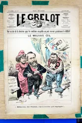 Portada de "Le Grelot", Satírico en Colores