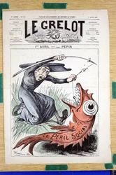 Portada de "Le Grelot", número 312, Satírico en Colores