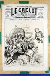 Portada de "Le Grelot", número 439, Satírico en Colores