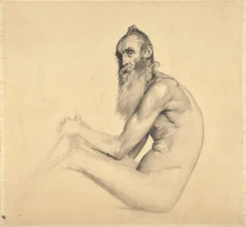 Estudio de desnudo de un anciano (Père Bainville)