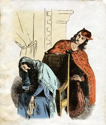 Ilustración para Ivanhoe (aguafuerte)