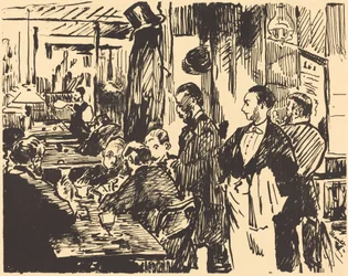 En el café