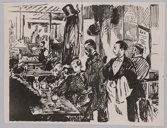 En el café