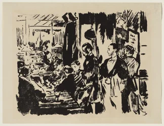 En el café