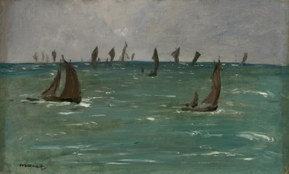 Barcos en Berck-sur-Mer, 1873