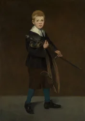 Niño con una espada, 1861