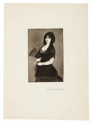 Flor exótica (Mujer con mantilla)