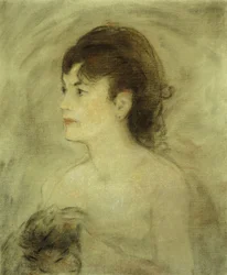 Joven Mujer Escotada, 1882