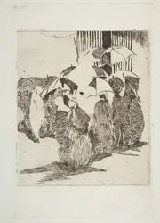 Fila frente a la Carnicería, 1870-71
