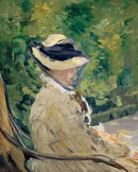 Madame Manet Suzanne Leenhoff, 1830-1906 en Bellevue, 1880