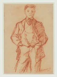 Manet - Retrato de Léon Koëlla-Leenhoff, hacia 1868