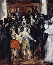 Baile de Máscaras en la Ópera - Manet, Edouard (1832-1883) Óleo sobre lienzo 1873 46,7x38,2 Museo de Arte Bridgestone