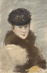 Mery Laurent con un pequeño tocado, 1882