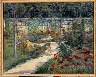Mi jardín, el banco