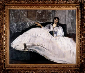 Retrato de Jeanne Duval, amante de Baudelaire. Pintura de Edouard Manet (1832-1883)