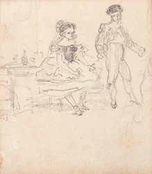 Pareja española, 1862