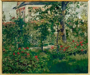 El jardín de Bellevue (óleo sobre lienzo)