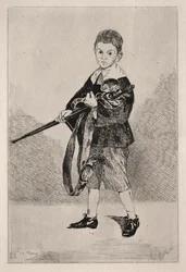 El niño con una espada