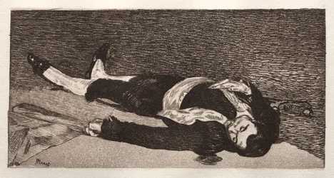 El Toreador Muerto (aguafuerte y aguatinta)