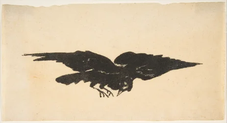 El Cuervo Volador, Ex Libris para El Cuervo de Edgar Allan Poe, 1875
