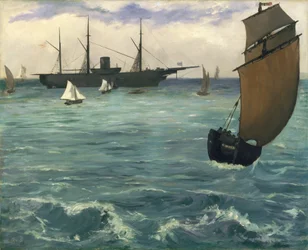 El "Kearsarge" en Boulogne
