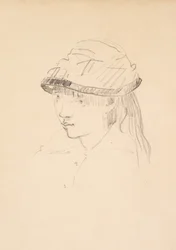 Joven con sombrero redondo, 1878-79