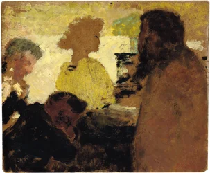 En el piano, c.1896