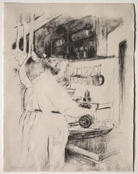 Cocina: La cocinera
