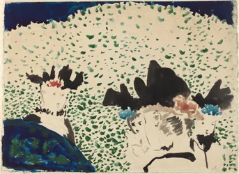 Cuatro damas con sombreros elegantes, 1892-1893