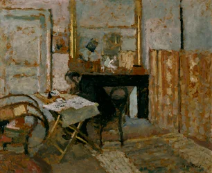 K.X. Roussel Leyendo, c.1904 (óleo sobre cartón)